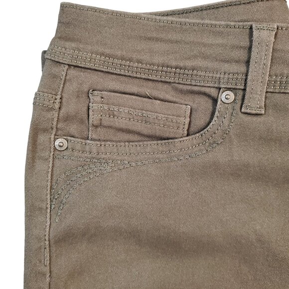 Style & Co Womens High Rise Tummy Control Straight Leg Pants Size 12S Deep Moss - Picture 4 of 15